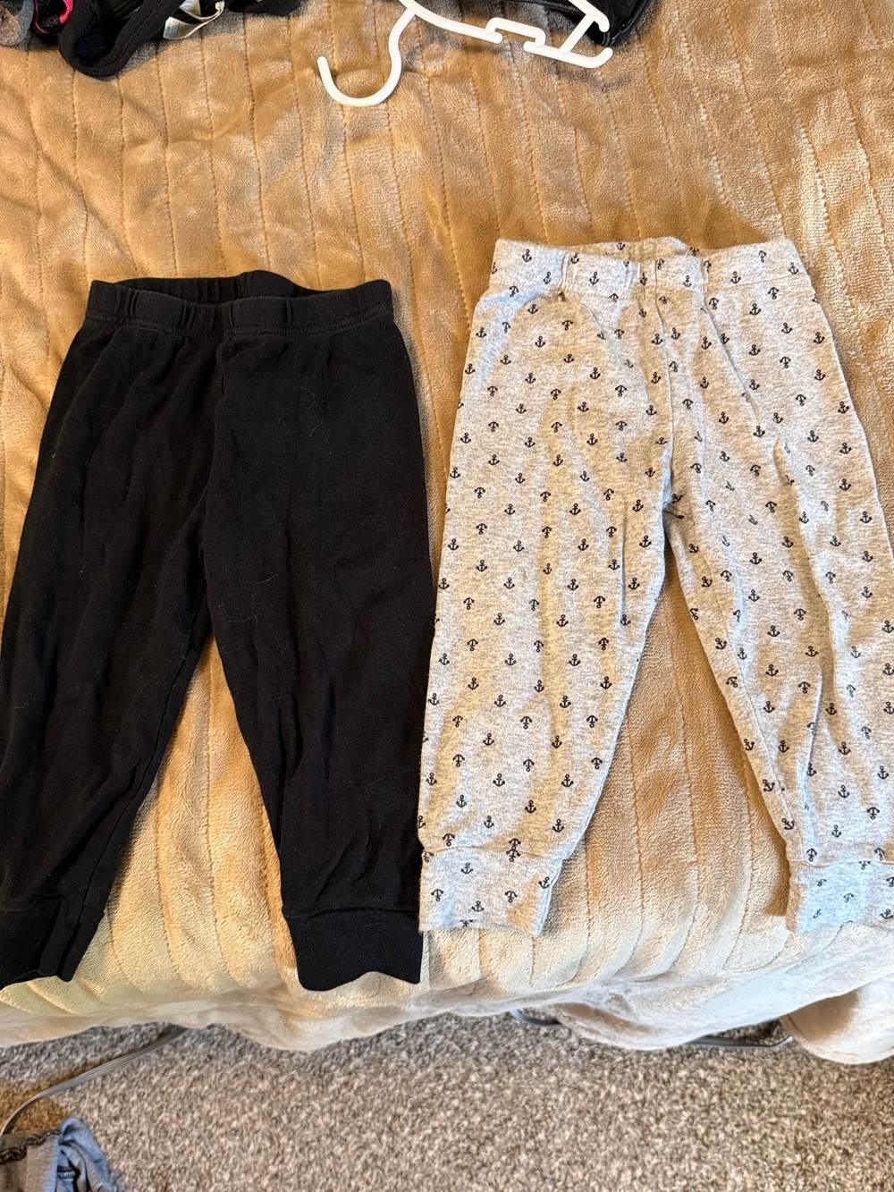 Simple Kids Jogger Set - Black & Heather Gray Anchor